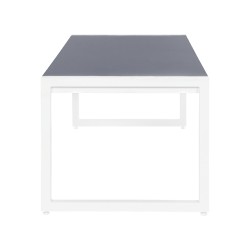 Stół ogrodowy BACOLI 210 cm 90 cm Szkło Złamana biel