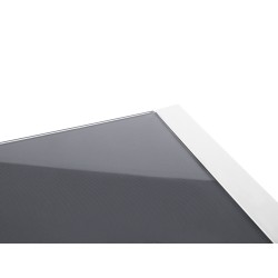 Stół ogrodowy BACOLI 210 cm 90 cm Szkło Złamana biel