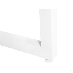 Stół ogrodowy BACOLI 210 cm 90 cm Szkło Złamana biel