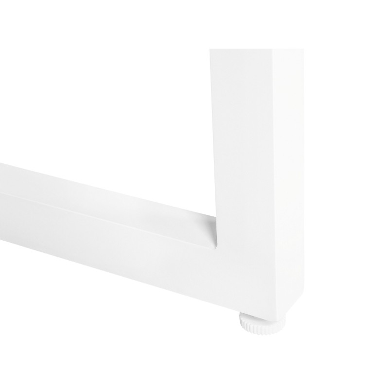 Stół ogrodowy BACOLI 210 cm 90 cm Szkło Złamana biel