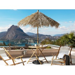 Stolik bistro MOLISE 85 cm 85 cm Drewno bambusowe Jasnobrązowy