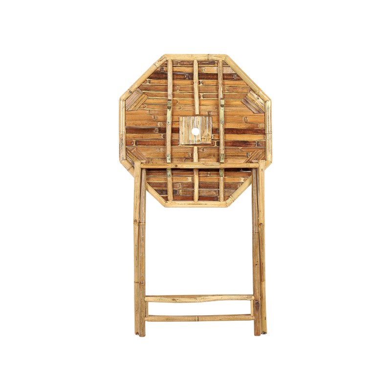 Stolik bistro MOLISE 85 cm 85 cm Drewno bambusowe Jasnobrązowy