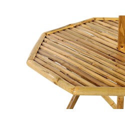 Stolik bistro MOLISE 85 cm 85 cm Drewno bambusowe Jasnobrązowy