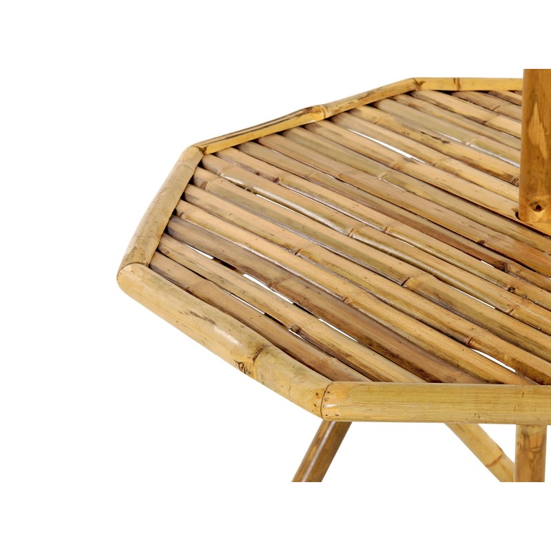 Stolik bistro MOLISE 85 cm 85 cm Drewno bambusowe Jasnobrązowy