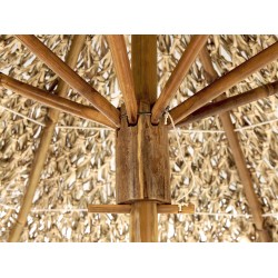 Stolik bistro MOLISE 85 cm 85 cm Drewno bambusowe Jasnobrązowy