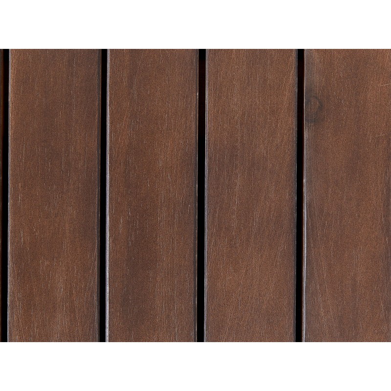 Ławka ogrodowa SOVANA 120 cm ze schowkiem Drewno akacjowe Ciemnobrązowy