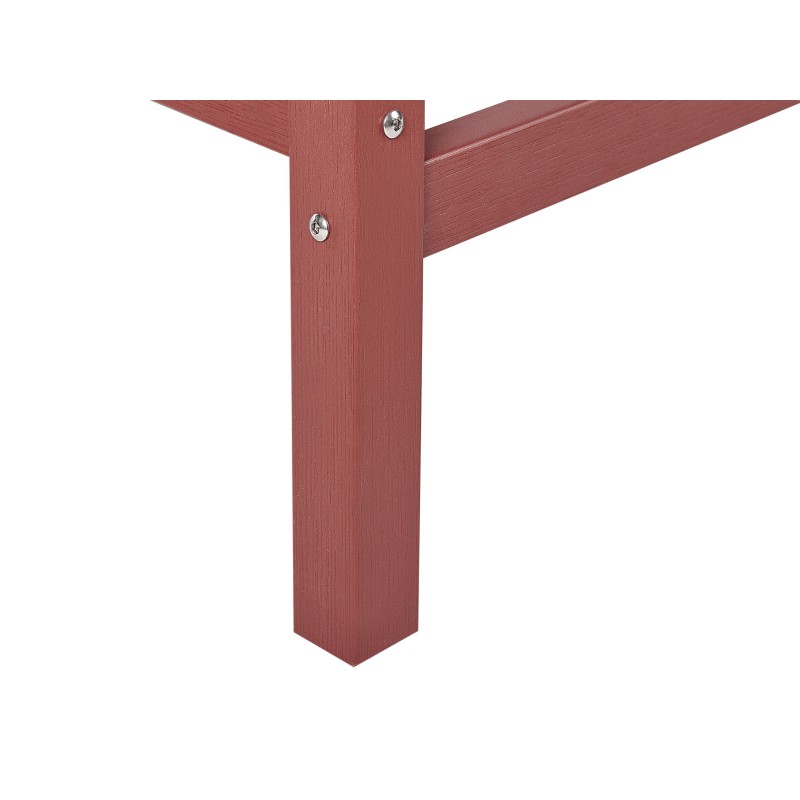 Stolik ogrodowy barowy ADIRONDACK 60 cm 59 cm Materiał syntetyczny Czerwony