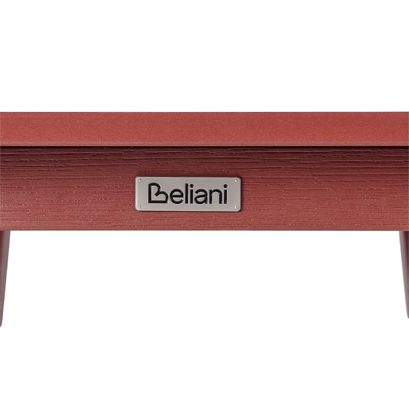 Stolik ogrodowy barowy ADIRONDACK 60 cm 59 cm Materiał syntetyczny Czerwony