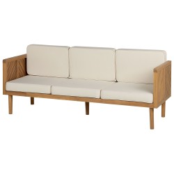 Sofa trzyosobowa drewniana jasna BARATTI