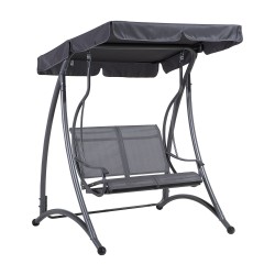 Huśtawka ogrodowa TESERO Metal Szary