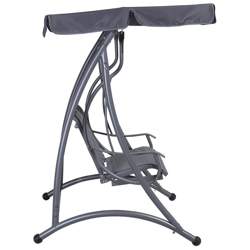 Huśtawka ogrodowa TESERO Metal Szary