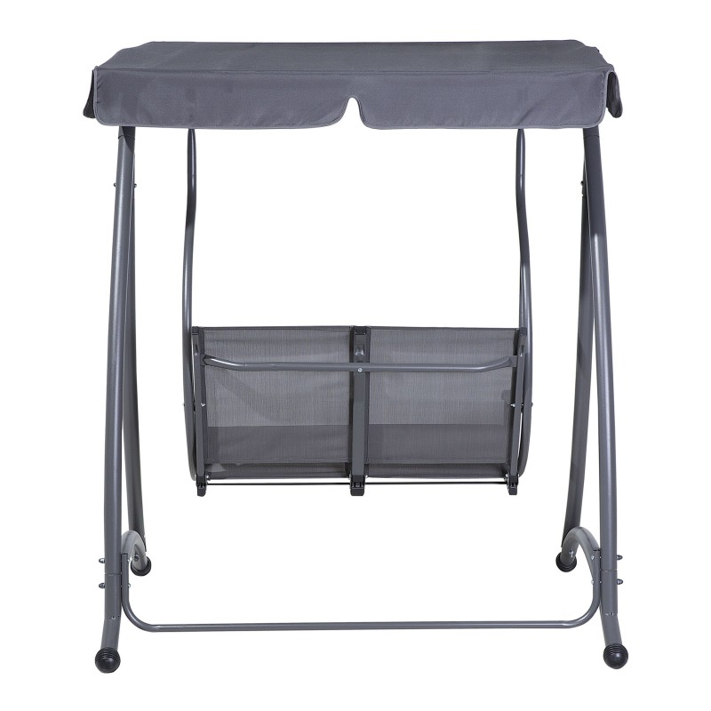 Huśtawka ogrodowa TESERO Metal Szary