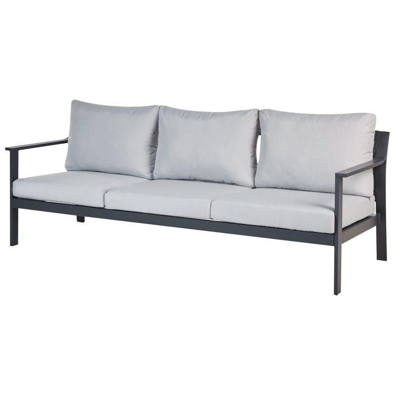 Sofa ogrodowa 3-osobowa jasnoszara KIATO