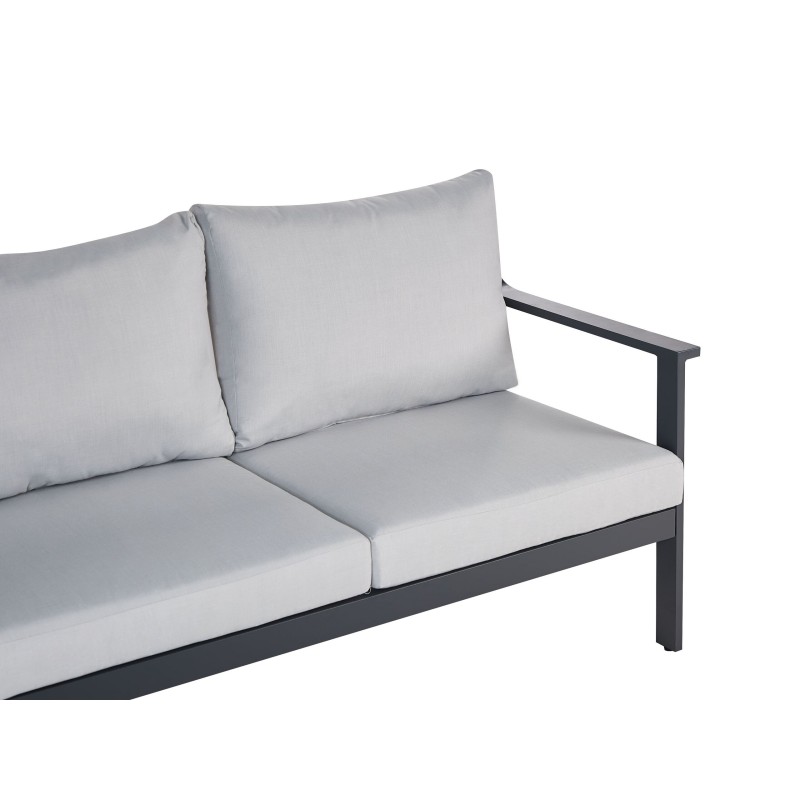 Sofa ogrodowa 3-osobowa jasnoszara KIATO