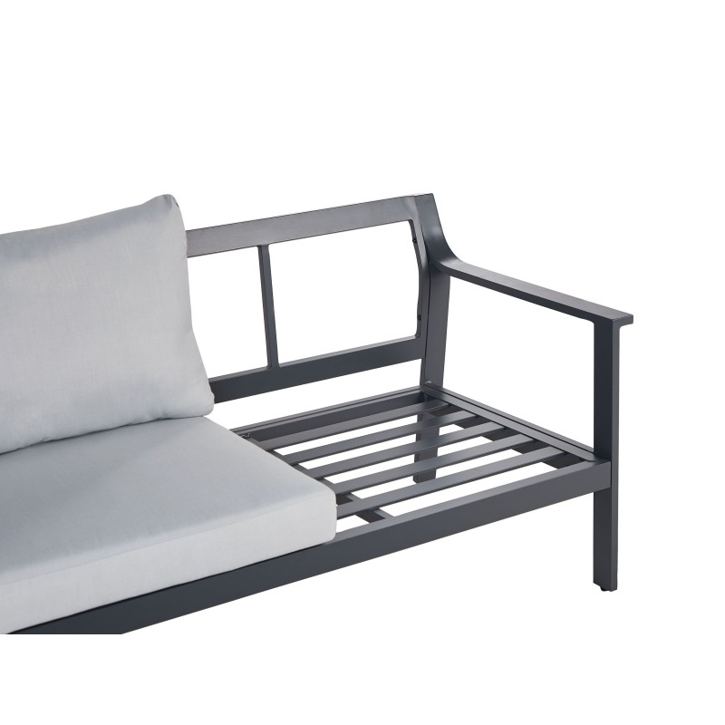 Sofa ogrodowa 3-osobowa jasnoszara KIATO