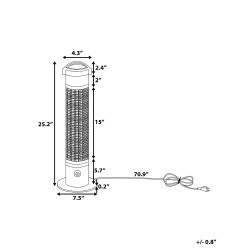 Promiennik na podczerwień wolnostojący VEZUVIO 800 W Czarny