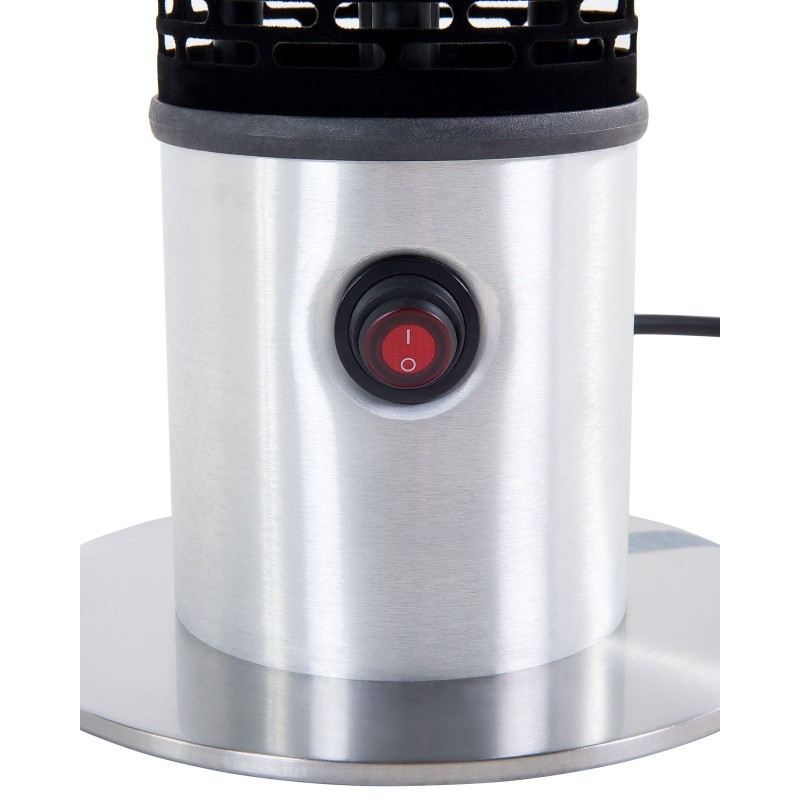 Promiennik na podczerwień wolnostojący VEZUVIO 800 W Czarny