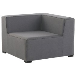 Narożnik ogrodowy z otomaną dla 7 osób AREZZO Lewostronny Modułowy Szary