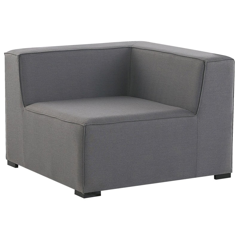 Narożnik ogrodowy z otomaną dla 7 osób AREZZO Lewostronny Modułowy Szary