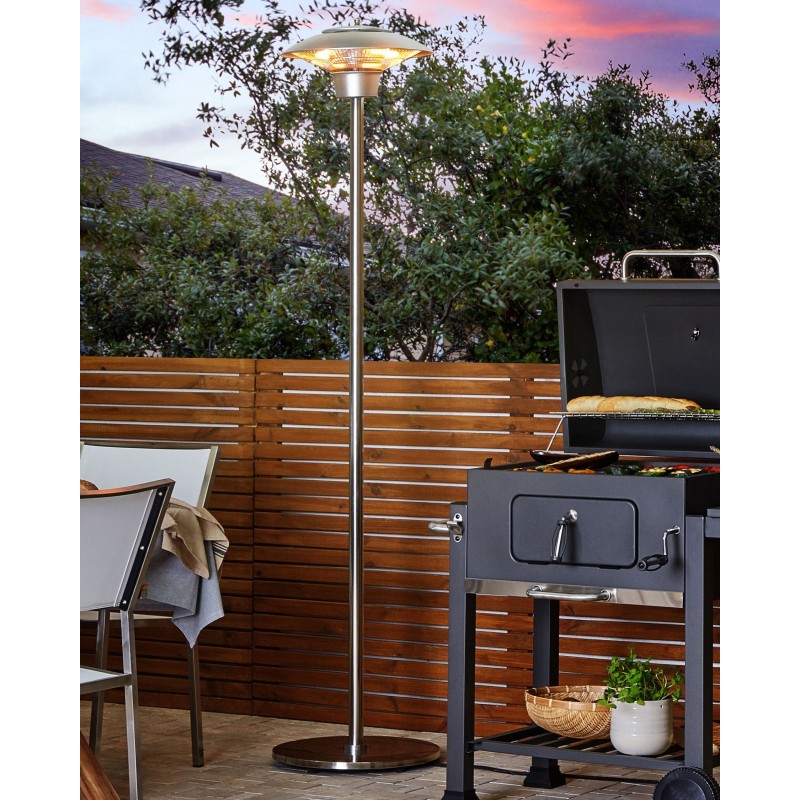 Promiennik na podczerwień wolnostojący ASKJA 1500 W Srebrny