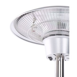 Promiennik na podczerwień wolnostojący ASKJA 1500 W Srebrny