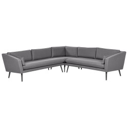 Sofa ogrodowa modułowa 5-osobowa szara LORETELLO