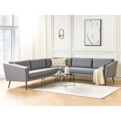 Sofa ogrodowa modułowa 5-osobowa szara LORETELLO