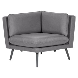 Sofa ogrodowa modułowa 5-osobowa szara LORETELLO