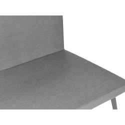 Sofa ogrodowa modułowa 5-osobowa szara LORETELLO