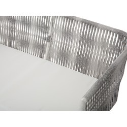 Zestaw ogrodowy ze stolikiem dla 4 osób RAGUSA Technorattan Złamana biel