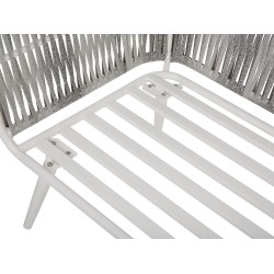 Zestaw ogrodowy ze stolikiem dla 4 osób RAGUSA Technorattan Złamana biel