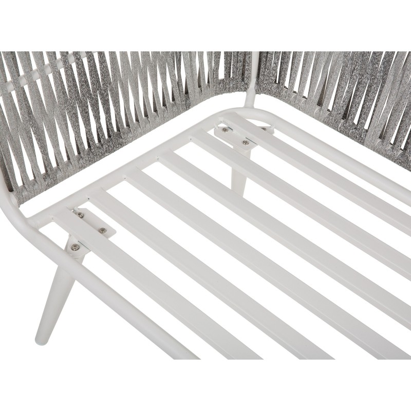 Zestaw ogrodowy ze stolikiem dla 4 osób RAGUSA Technorattan Złamana biel