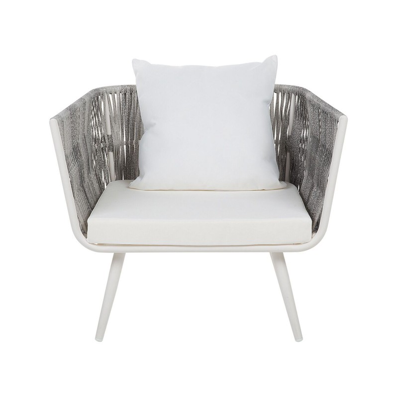 Zestaw ogrodowy ze stolikiem dla 4 osób RAGUSA Technorattan Złamana biel