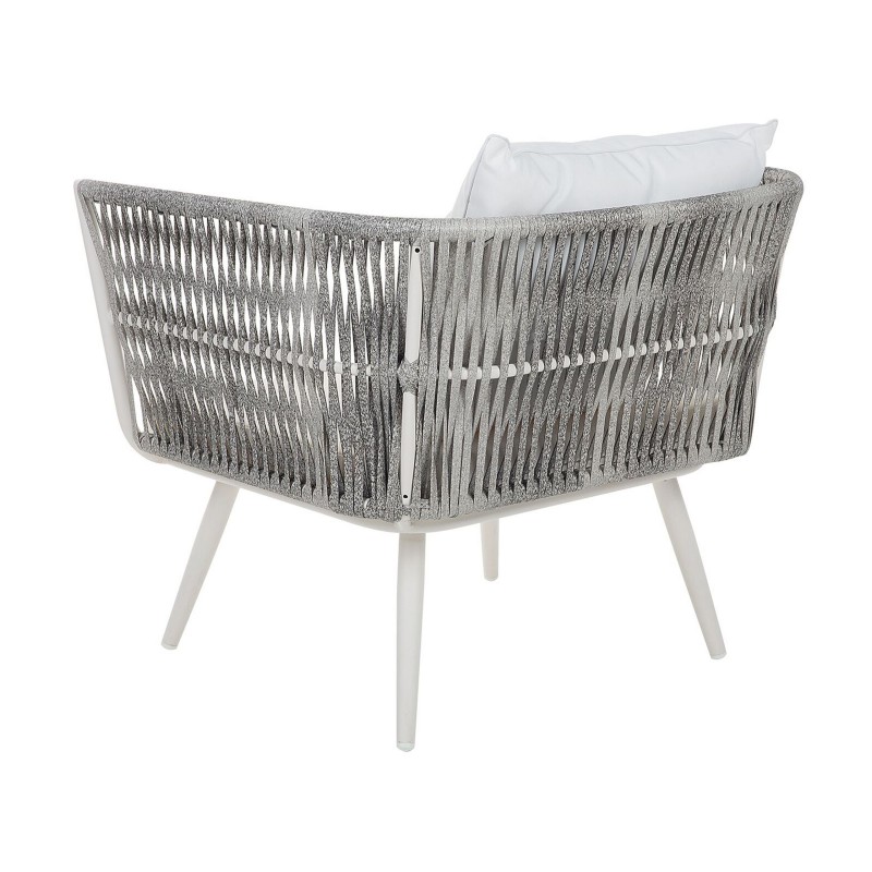 Zestaw ogrodowy ze stolikiem dla 4 osób RAGUSA Technorattan Złamana biel