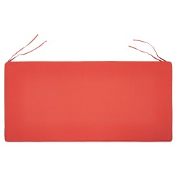 Ławka ogrodowa z poduchą VIVARA 120 cm Certyfikowane drewno akacjowe Bordowy