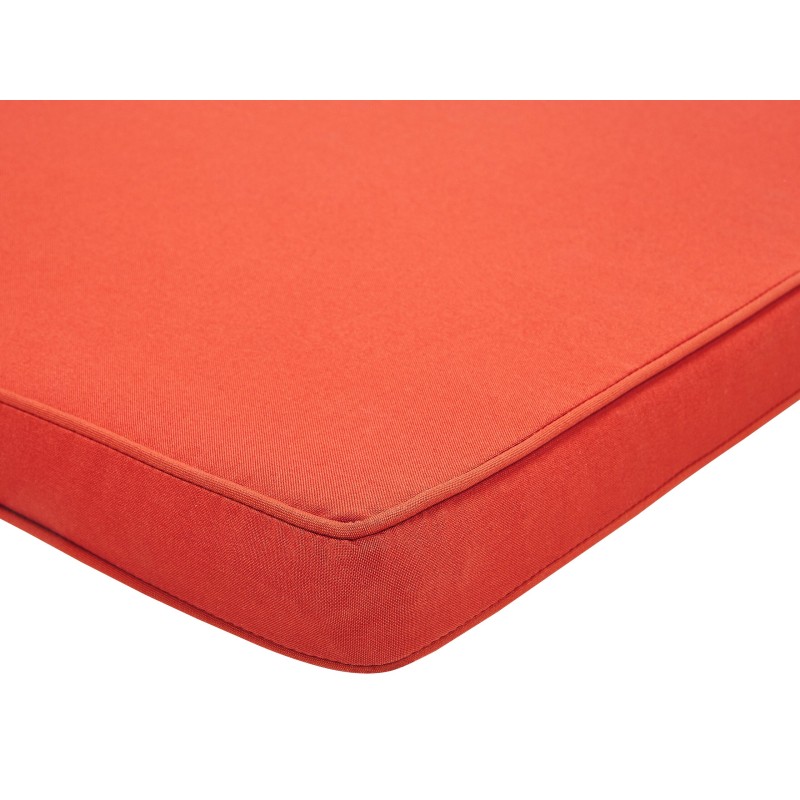 Ławka ogrodowa z poduchą VIVARA 120 cm Certyfikowane drewno akacjowe Bordowy