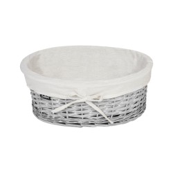 Zestaw 5 koszy wiklinowych biały VAKARI