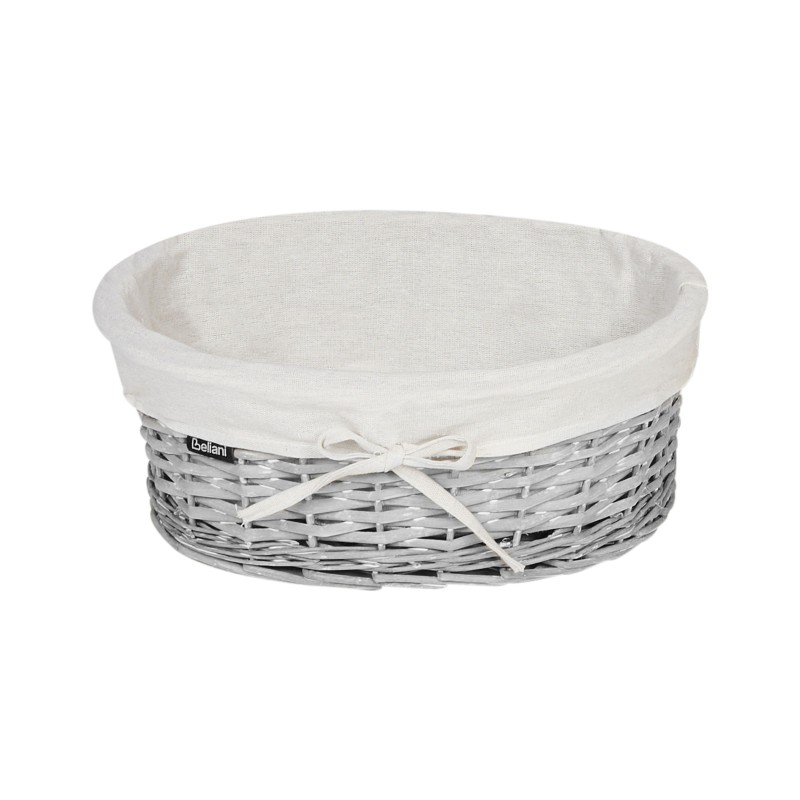 Zestaw 5 koszy wiklinowych biały VAKARI