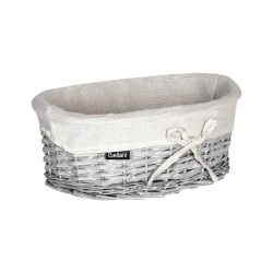 Zestaw 5 koszy wiklinowych biały VAKARI