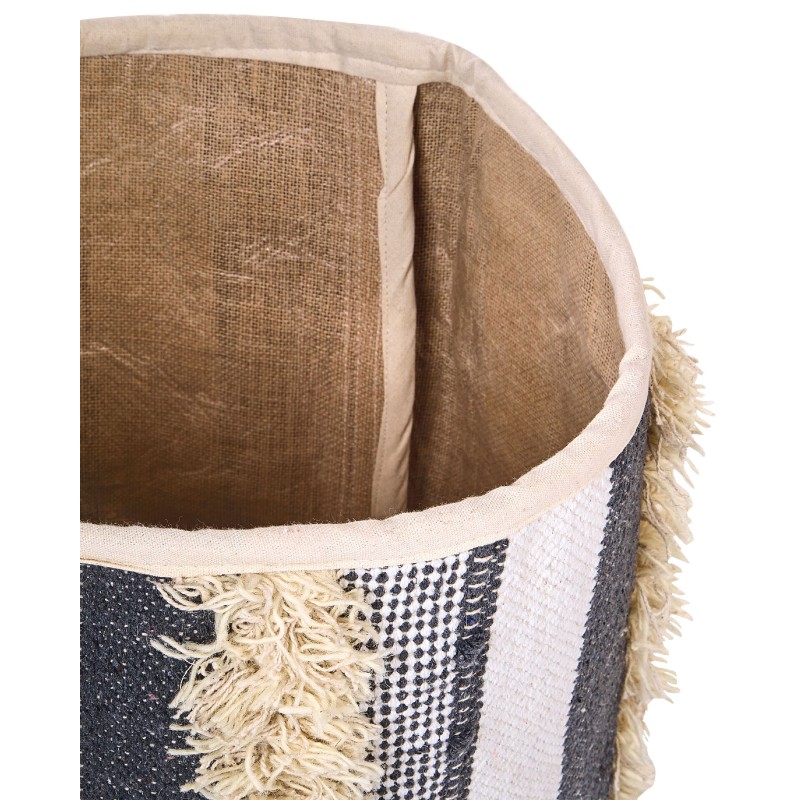 Zestaw 2 koszy KOTKAI Bawełna Szary