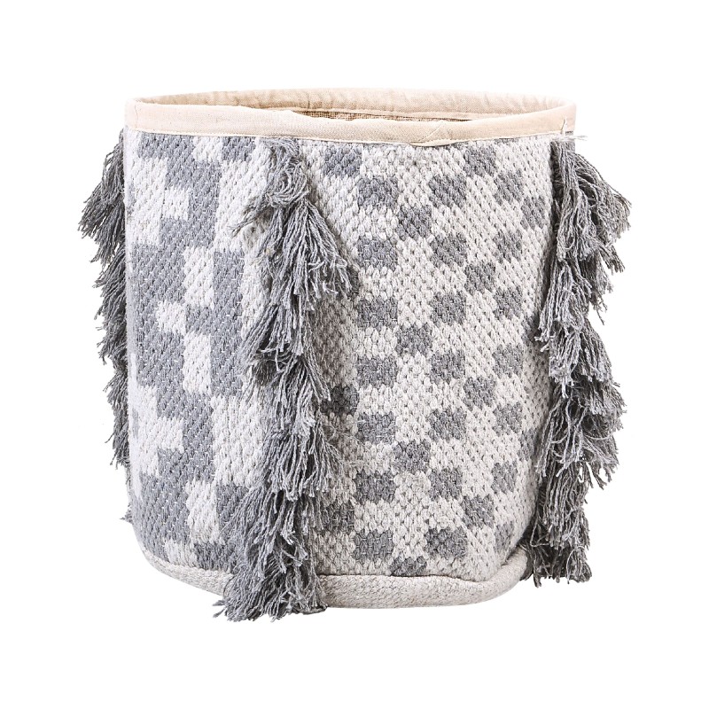 Zestaw 2 koszy KALAI Bawełna Szary