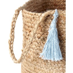 Zestaw 2 koszy GAJAR Juta Błękitny