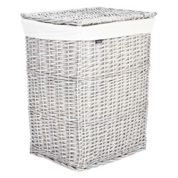 Zestaw 5 koszy wiklinowych biały ELLA