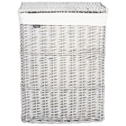 Zestaw 5 koszy wiklinowych biały ELLA