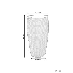 Kosz ARRAH Bawełna Czarny/ biały