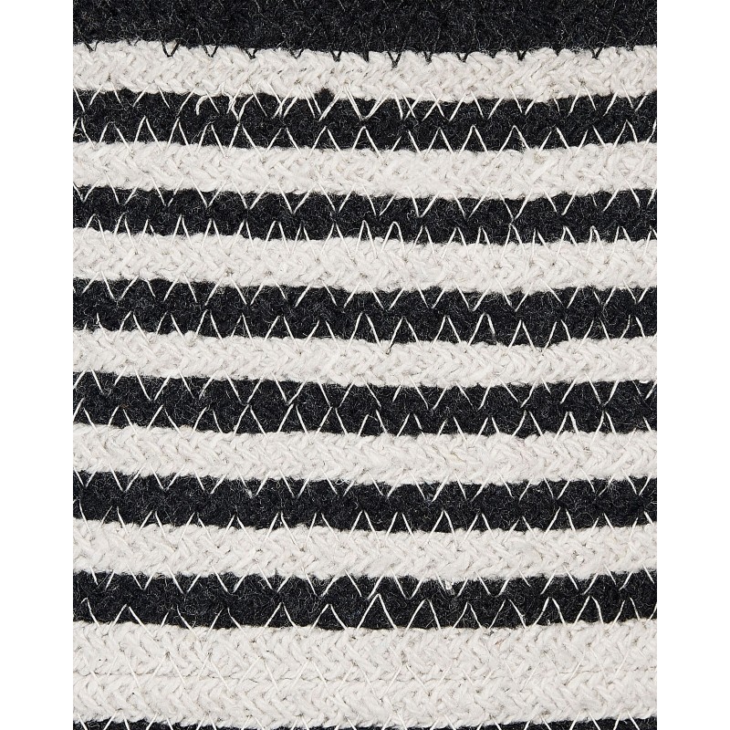 Kosz ARRAH Bawełna Czarny/ biały