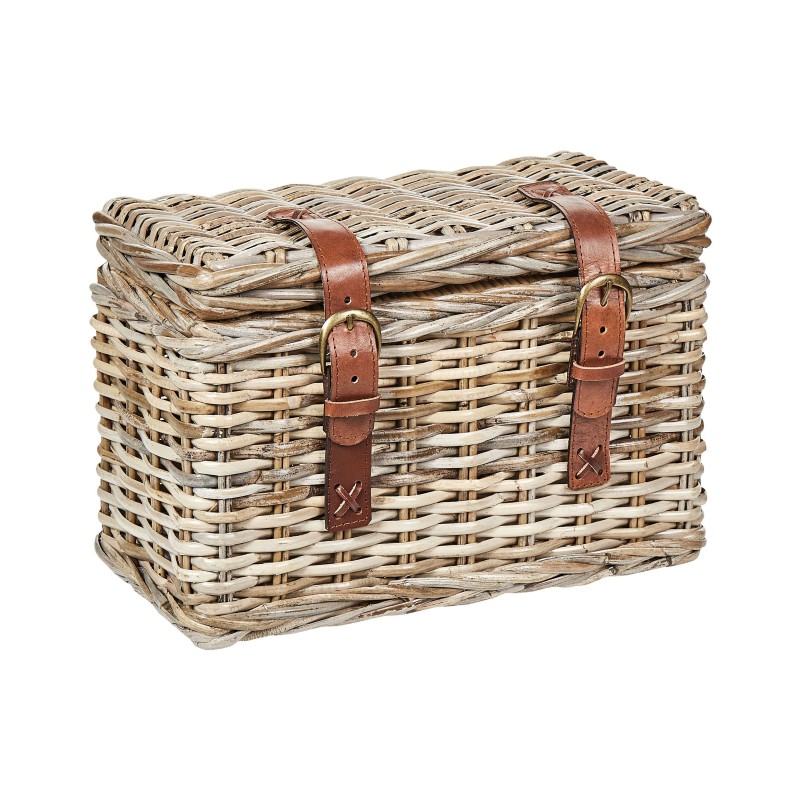 Zestaw 2 koszy IRBID Rattan Naturalny