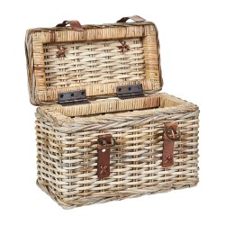 Zestaw 2 koszy IRBID Rattan Naturalny