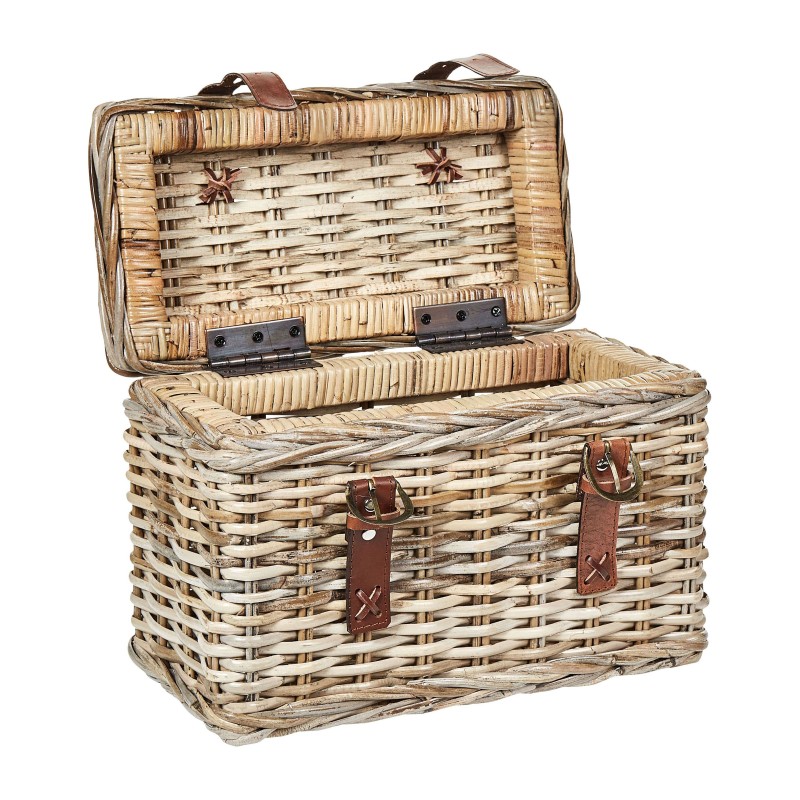 Zestaw 2 koszy IRBID Rattan Naturalny