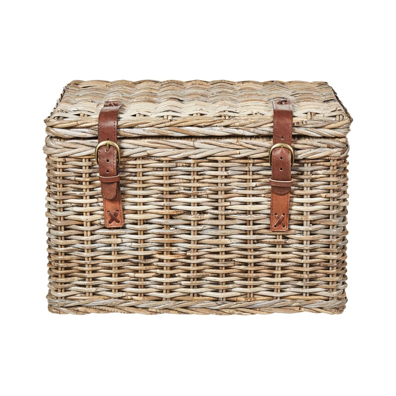 Zestaw 2 koszy IRBID Rattan Naturalny